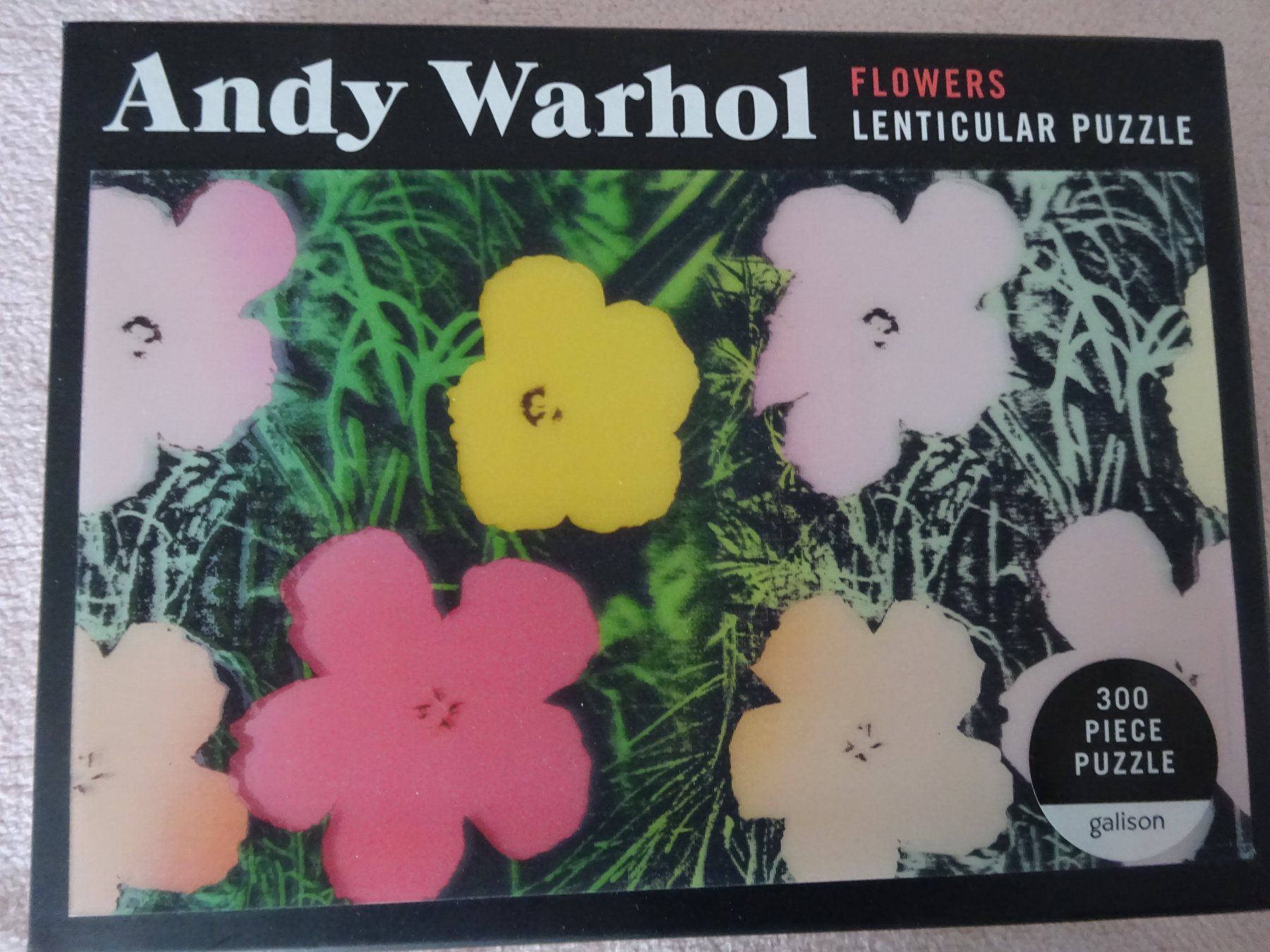 Puzzle: ANDY WARHOL ** PUZZLE ** 300 TEILE ** FLOWERS – Usato da Luzern venduto da xrayspex99