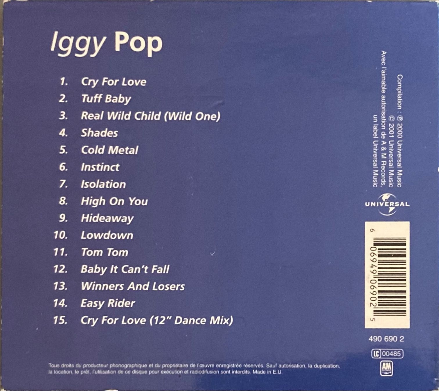 Vinyles: IGGY POP - IGGY POP – D'occasion à Poliez-Pittet par Newtown-Records 1