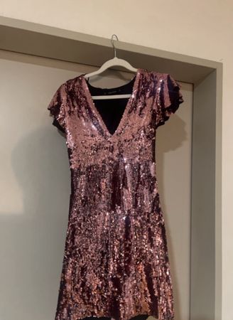Pailletten Kleid, Rosa, Grösse S, Zara, festlich
