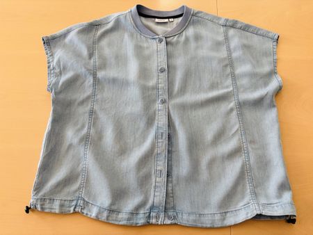 Damen Bluse Cecil hellblau Kurzarm Grösse M - NEU