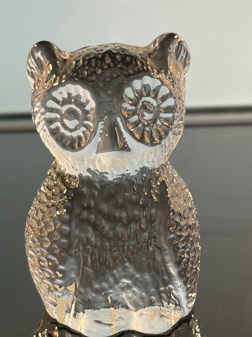 Statuette: Eule farblos Massivglas Eneryda Schweden 60er Jahre – Usato da Zürich venduto da sru_6zc8 1
