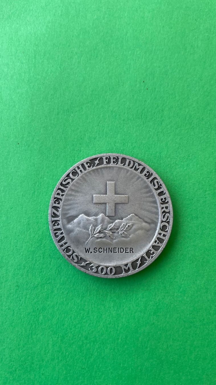 Medaglie: Schweizerische Schuetzenmedaille, Silber, im Etui – Usato da Bremgarten AG venduto da Schussi 1