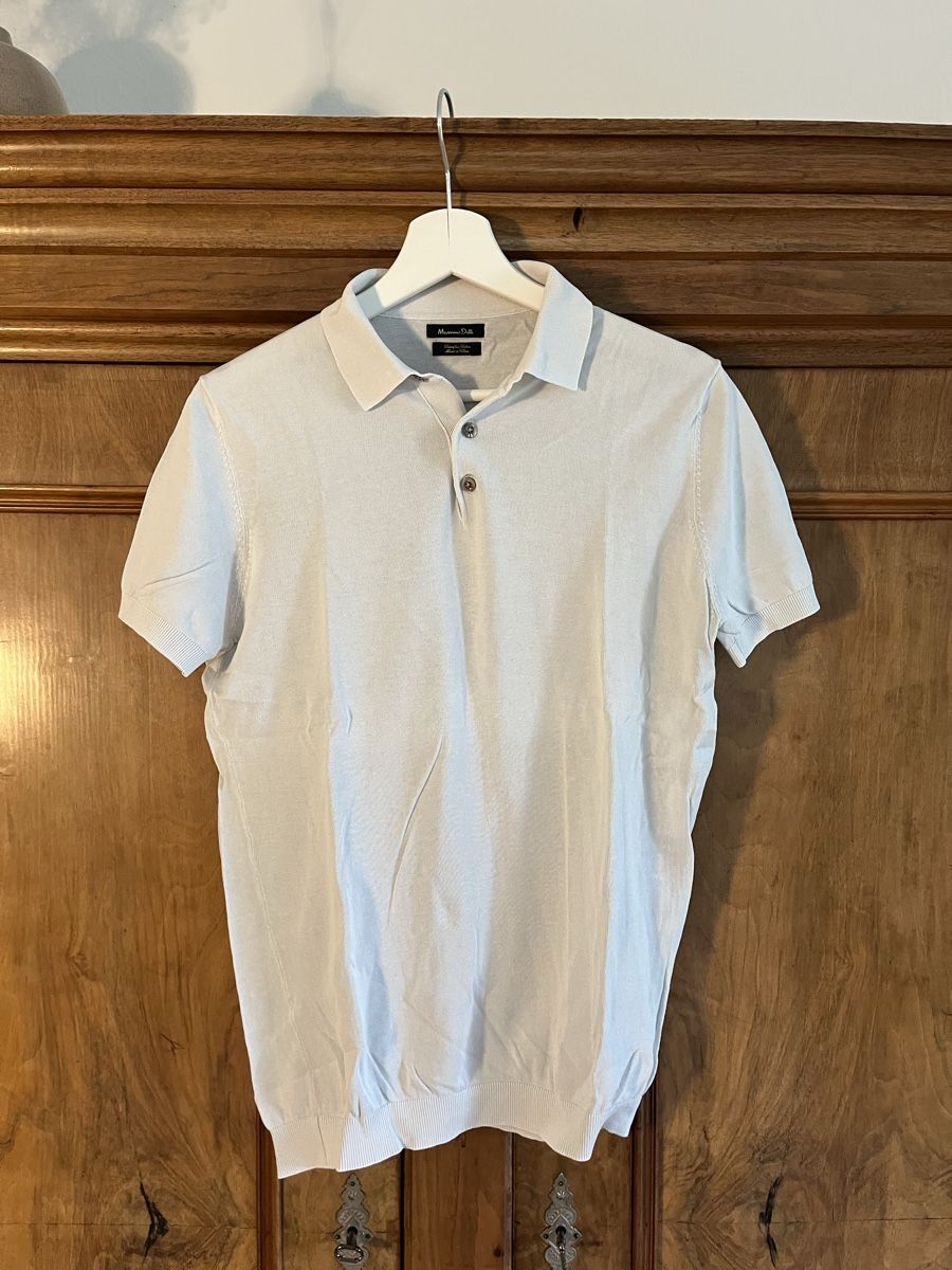 Massimo Dutti Polos: Poloshirt, hellgrau, Gr. M, Massimo Dutti – D'occasion à St. Gallen par Gloom22 1