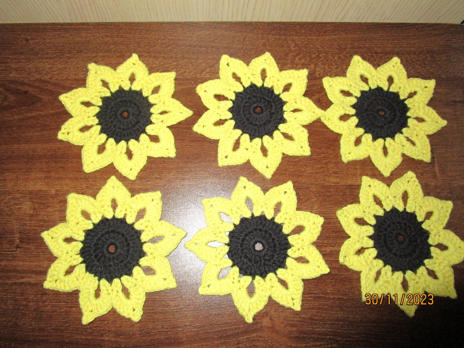 Untersetzer: gehäkelte Untersetzer Sonnenblume – Neu (gemäss Beschreibung) aus Ursenbach von gruenblau 3