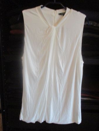 RALPH LAUREN : Long top crème XL, NEUF !