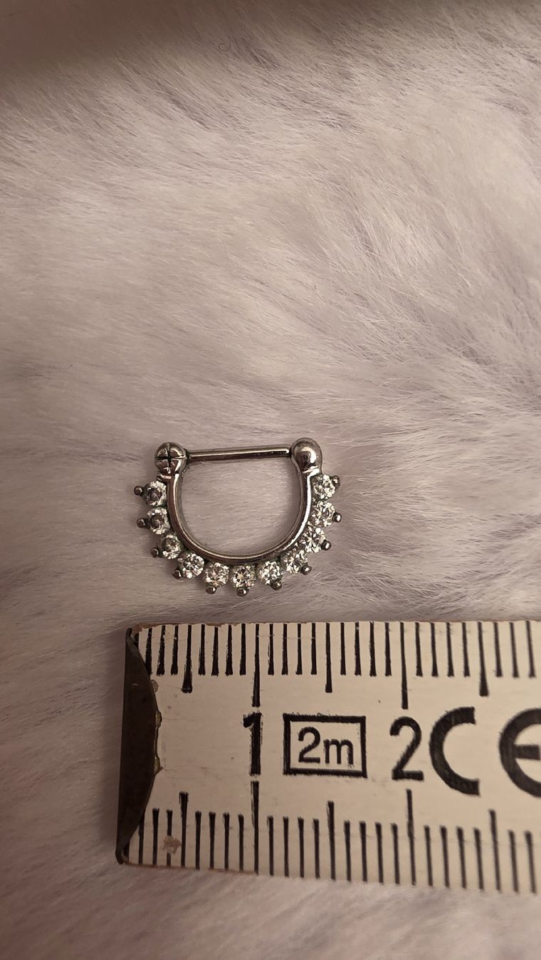 Piercingschmuck: Septumpiercing mit Steinen – Neu (gemäss Beschreibung) aus Widen von kev_f5vk 3