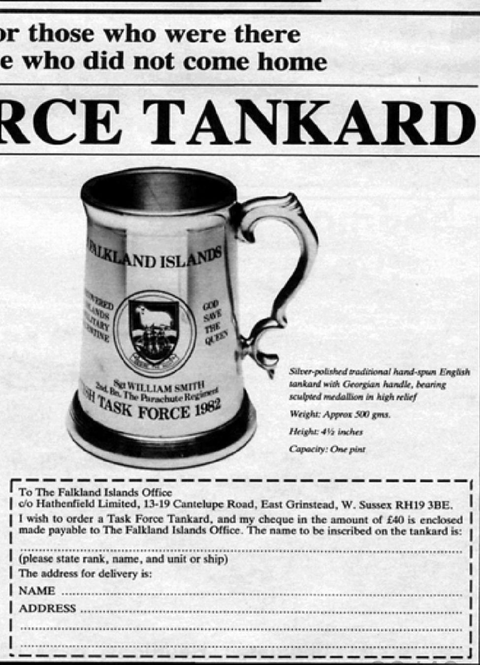 Altre raccolte & rarità: Navy Task Force Tankard Falklandkrieg 1982 – Usato da Neuenkirch venduto da Trouvaillix 3