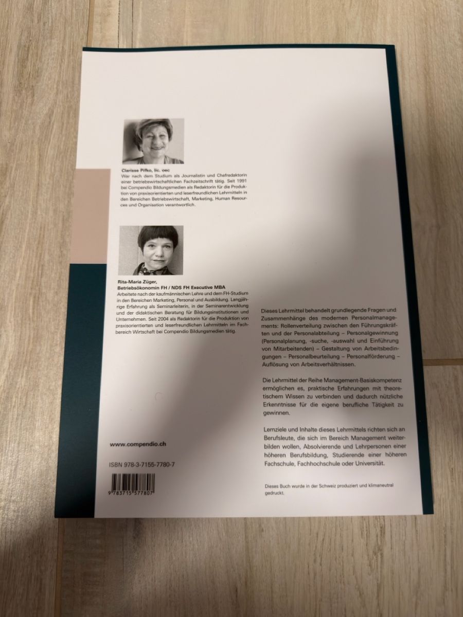 Bücher: Personalmanagement Compendio 4. Auflage 2018 Buch – Neu (gemäss Beschreibung) aus Buchrain von max_qfs5 1