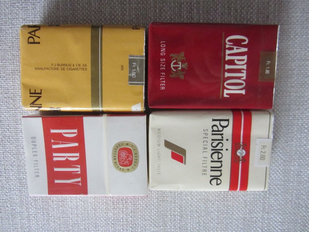 4 PAQUETS DE CIGARETTES VINTAGE !! SPECIAL VOIR DESCRIPTION (D'occasion ...