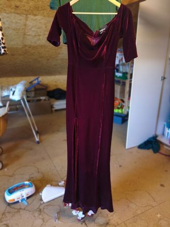 Collectif Rockabilly Samtkleid UK10