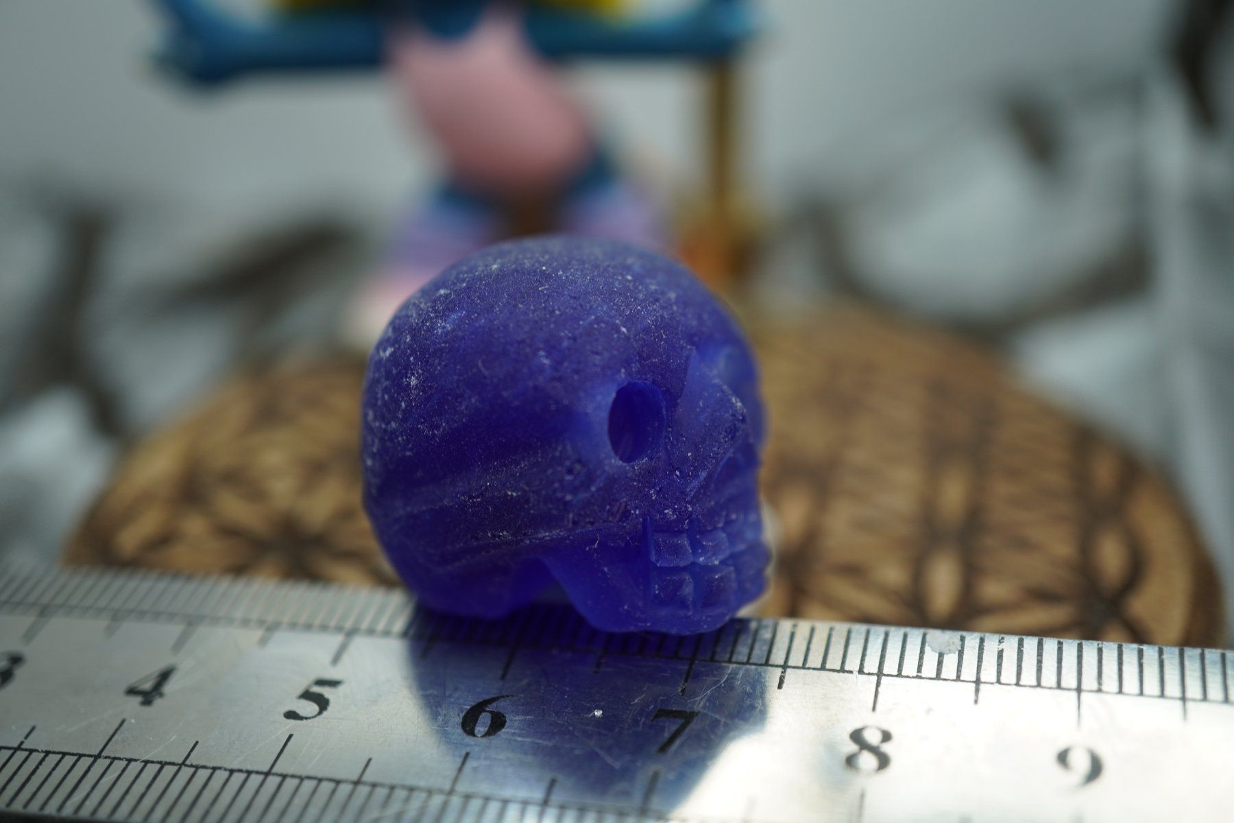 Minerali & Pietre curative: Skull Blau Unbekannt     Ab 1.- – Nuovo e nell'imballaggio originale da Eschenbach SG venduto da topstone 1