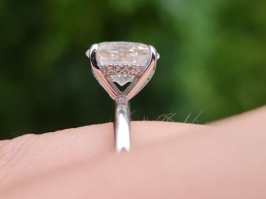 Anelli: Solitaire Moissanit Ring oval 2 carat Grösse 54 – Nuovo e nell'imballaggio originale da Kriens venduto da Jul_8D 7