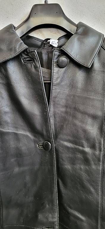 Vestes: Lederjacke Vintage schwarz Gr. 42 – D'occasion à Basel par kri_wd99 3