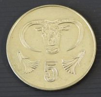 Münze Zypern 5 cents 2004