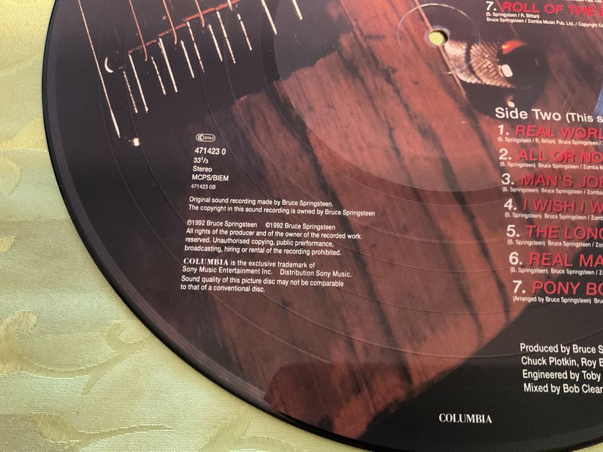 Vinyles: Bruce Springsteen Human Touch Picture Disc Vinyl 1992 – D'occasion à Steinach par Quarkie 2