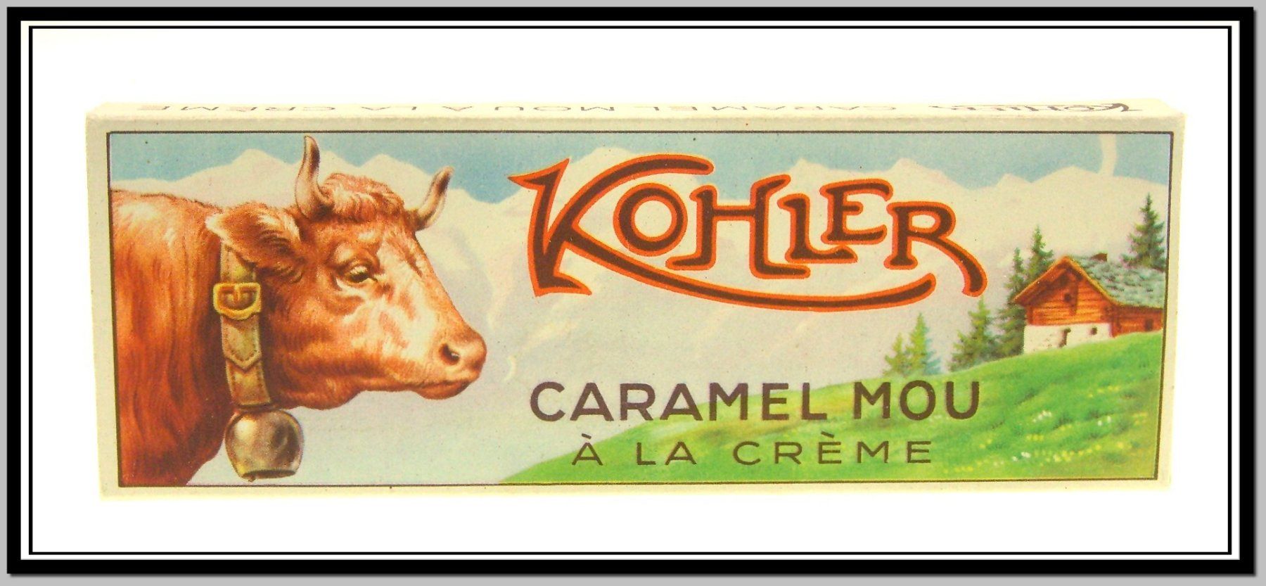 Schmuckkästen: süsses Chocolat Kohler Karton Schachteli mit Kuhkopf – Gebraucht aus Langenthal von hamster-raeumung