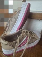 Guess Damensneakers, Grösse 38 Beige/Rosa, Top Zustand!