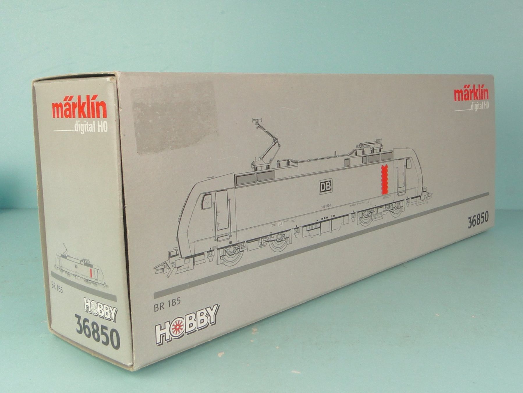 Märklin Modellini di ferrovie: Märklin leerer Karton 36850 BR 185 – Usato da Bülach venduto da cann11 2