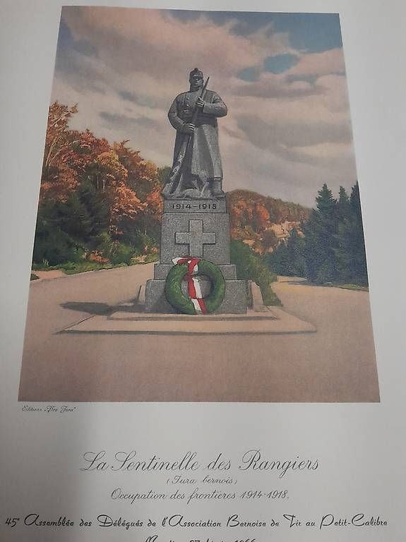 Grafiken & Lithographien: Lithographie Sentinelle des Rangiers 1914-1918 – Gebraucht aus Bulle von pmcavalheiro