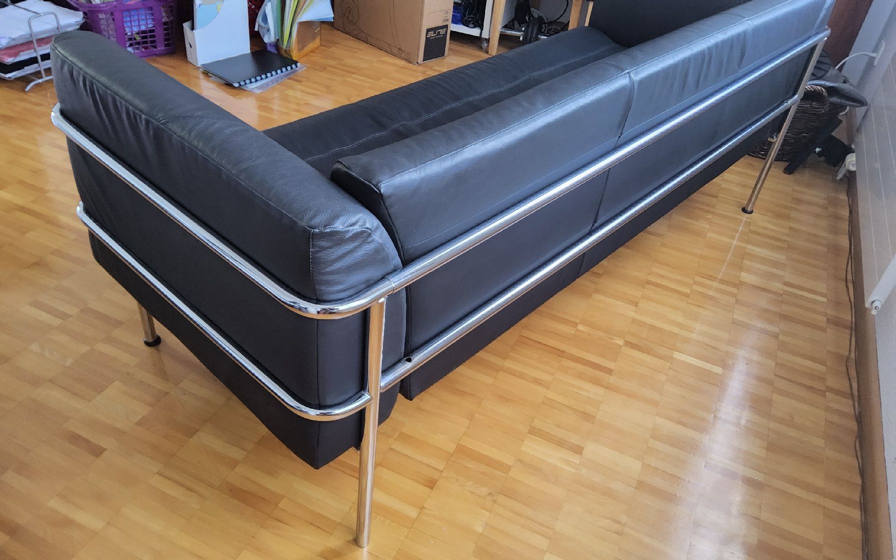 Le Corbusier Sofas: Le Corbusier  Sofa Style Interio Rindsnappaleder 3 Pläzer – Neu (gemäss Beschreibung) aus Aesch BL von Yeti888 3