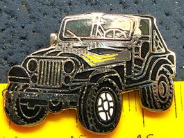 JEEP CJ AMC 4x4 OFF-ROAD AUTO PIN ENAMEL MIT SECURITY-CLIP
