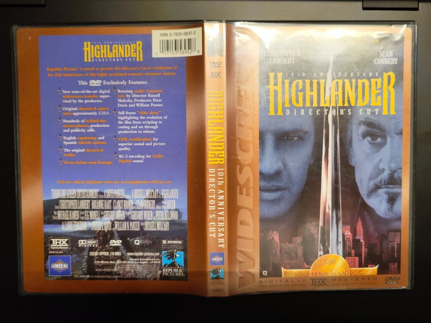 Tous les DVDs: HIGHLANDER Directors Cut DVD - 10th Anniversary – D'occasion à Vira (Gambarogno) par