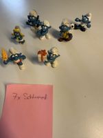7 Stk. Schluempfe Figuren-Set, tolle Deko fuer Sammler!