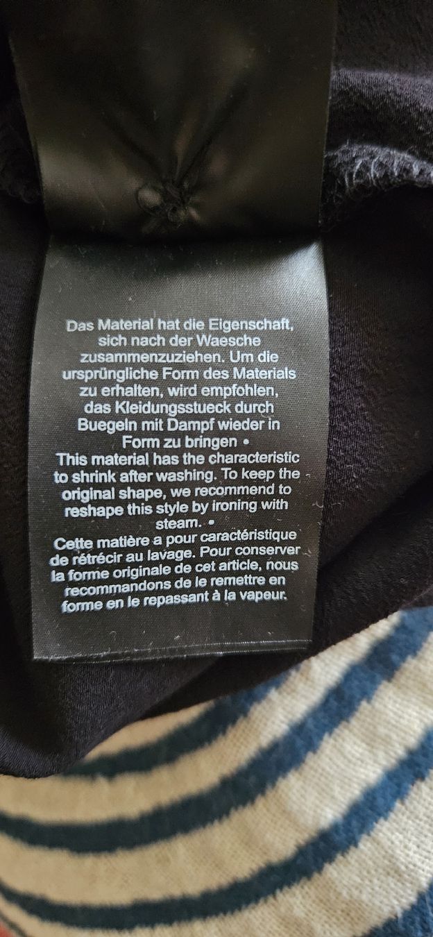 Comma Vestiti: schwarzes Sommerkleid mit Bändel – Usato da Hüttlingen venduto da Thurgi85 6