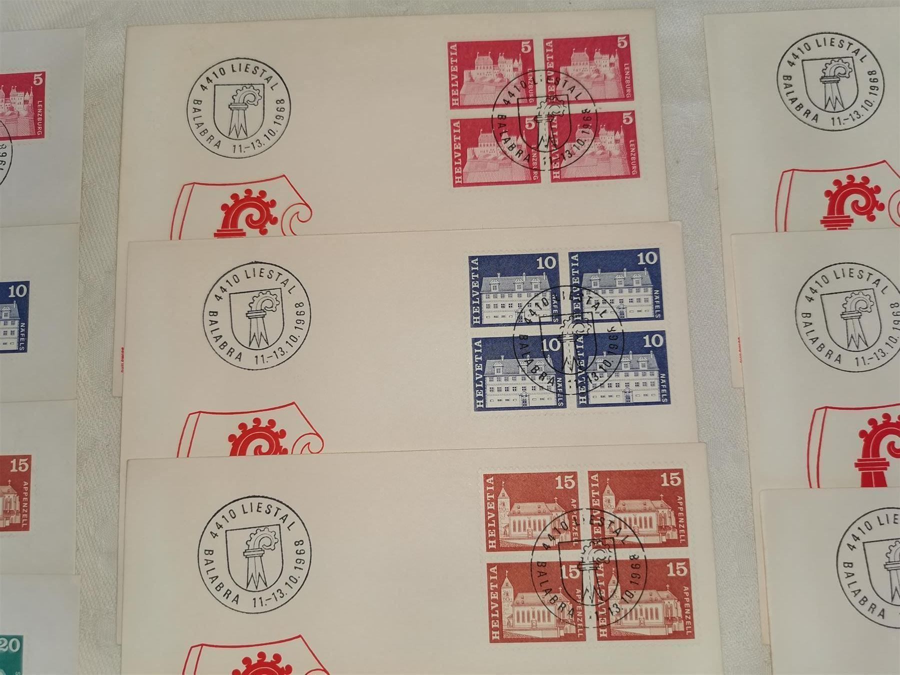 Tutti i francobolli: STEMPEL Liestal, Liestal, Liestal  !!! – Usato da Olten venduto da smiples 2