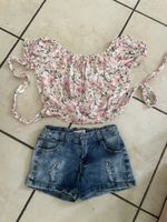 Süsses Sommer-Set,Bluse und Shorts neuwertig, Gr.140 