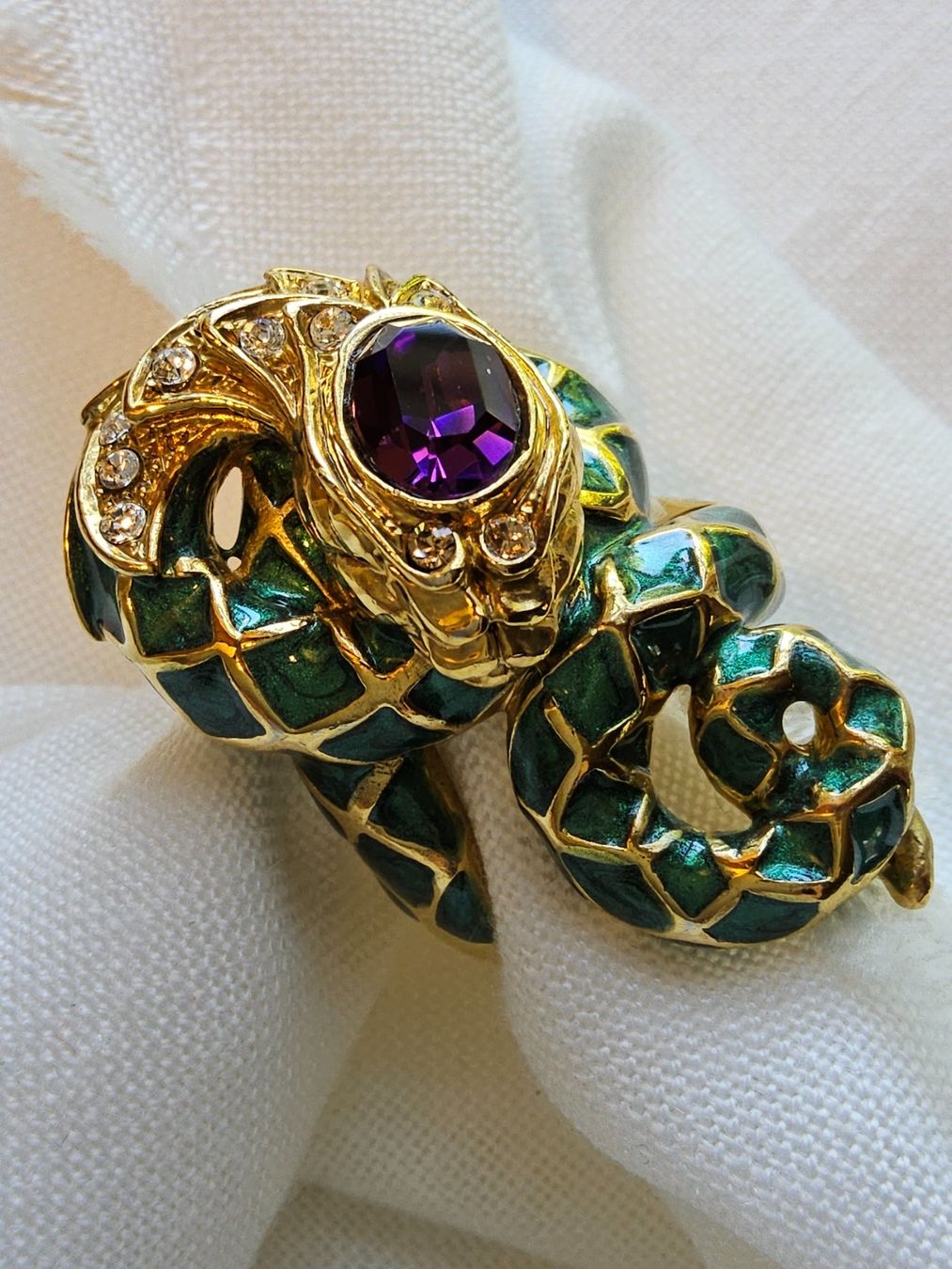 Anelli: Roberto Cavalli Cocktail Statement Schlangen Ring Gr. 51 – Usato da Zürich venduto da SciTec