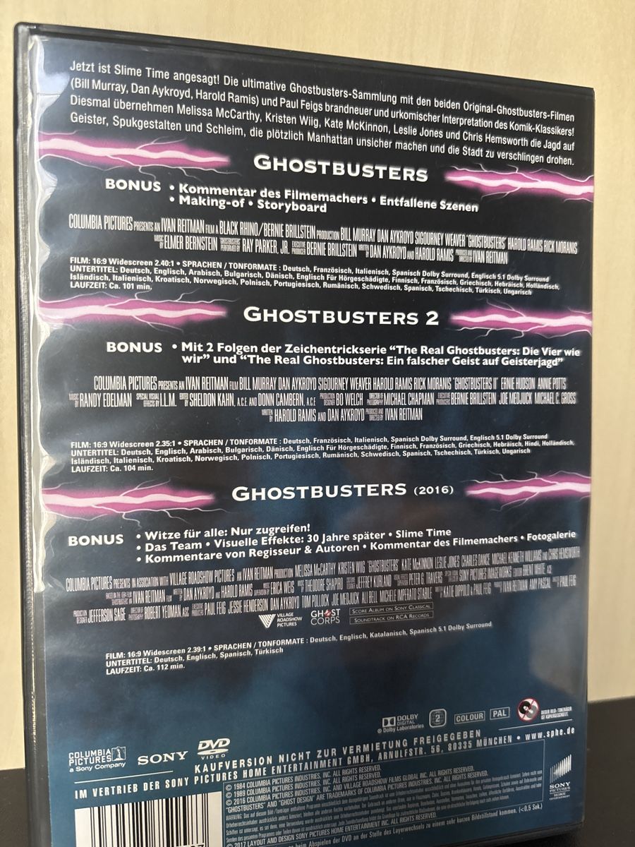 Tutti i DVDs: Ghostbusters Collection DVD – Usato da Oberentfelden venduto da Rabaelikus 1