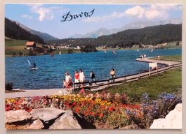 Davos 1560 m, Blick über den Davosersee gegen Wolfgang