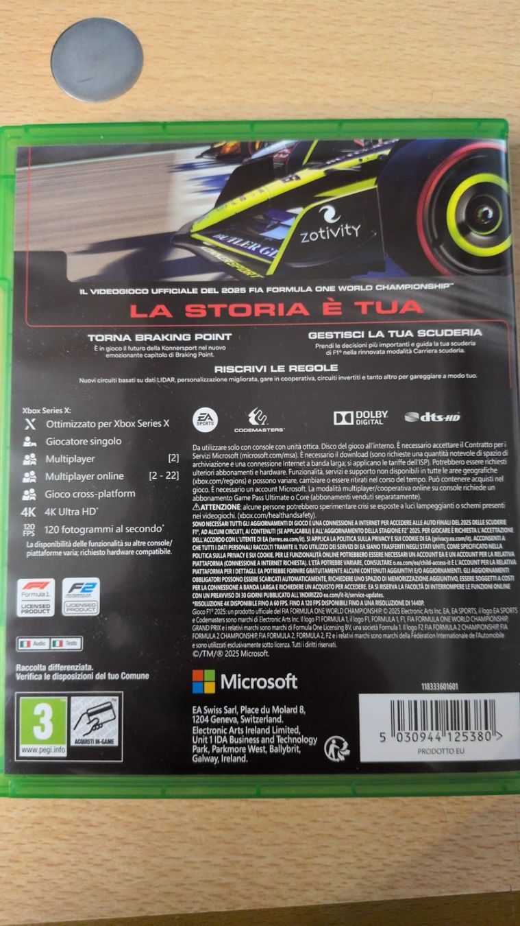 Giochi: F1 2025 XBOX Game – Usato da Adliswil venduto da lul_5h6f 1