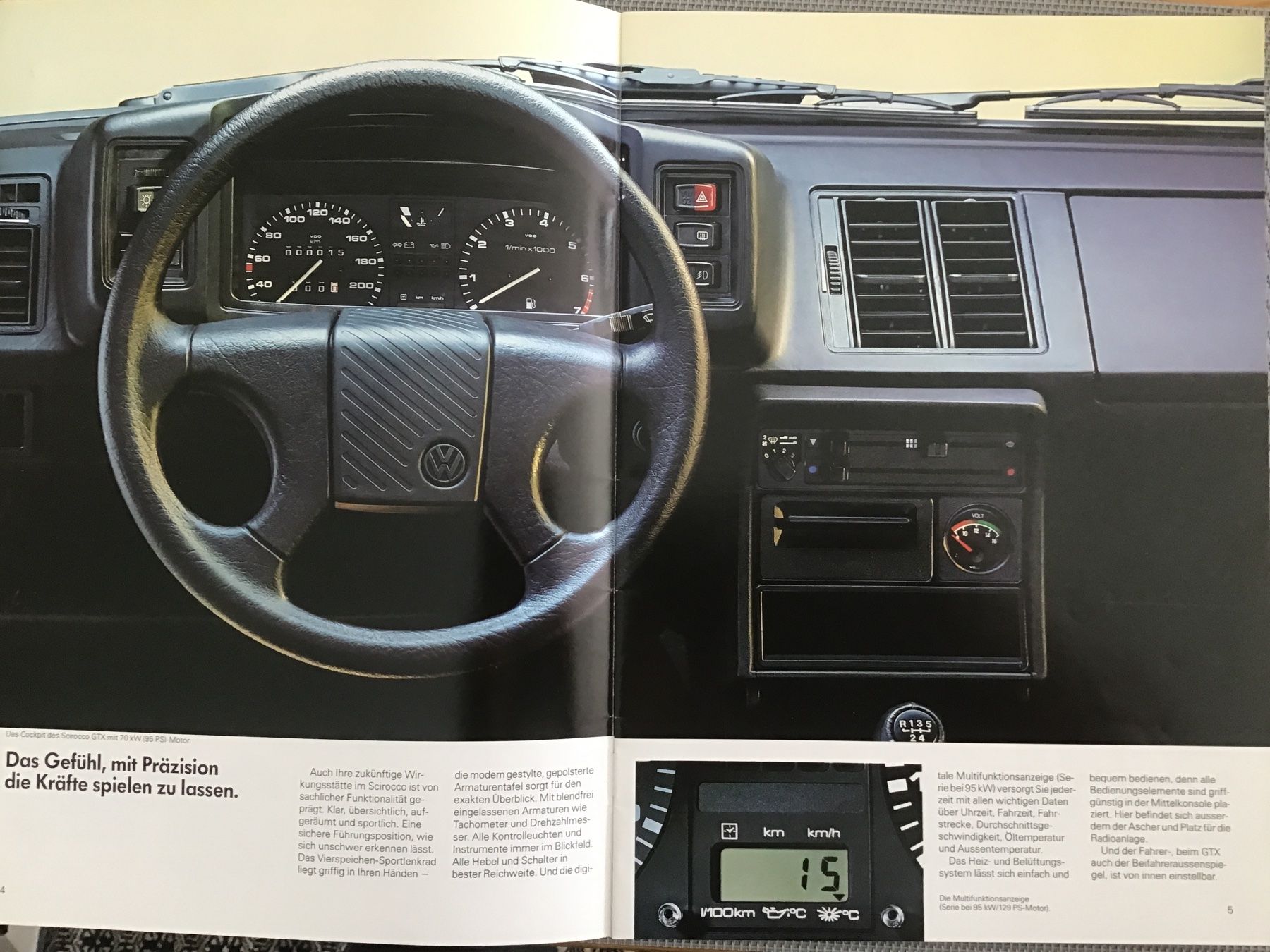 VW Documenti: VW Scirocco Verkaufsprospekt 24 Seiten August 1987 – Usato da Scherzingen venduto da Starseller62 3