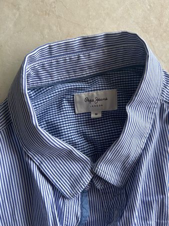 Hemd Pepe Jeans Grösse M dunkelviolett gestreift