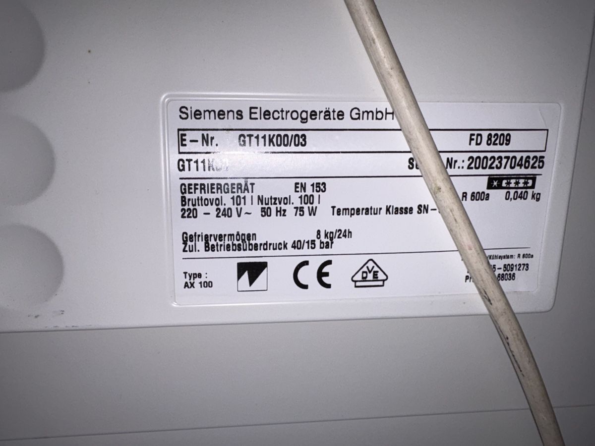 Siemens Congelatori: Siemens Gefriertruhe 100 Liter – Usato da Römerswil LU venduto da tanja_elsii 1