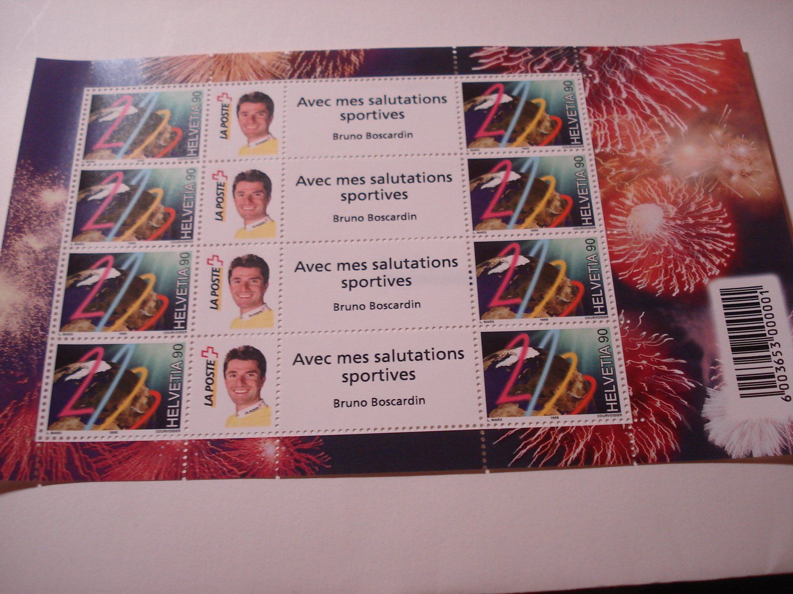 Tutti i francobolli: Bogen  Millenium1999 **, Swiss Post Team Bruno Boscardin – Usato da Niederwil AG venduto da morostahu