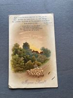 Alte AK Weihnachtskarte Joyeux Noël Schäfer/Bibelvers 1918