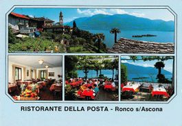 SALUTE di RONCO - cartolina 1987 RISTORANTE POSTA