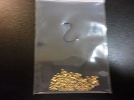100 perles tungstène or  2,00 mm