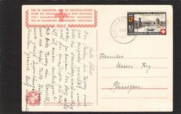Bundesfeierkarte 1942 , Nr.73 , gel. 18.lX.42