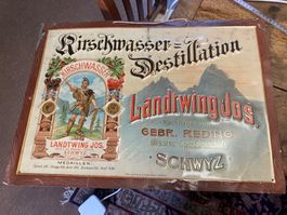 Landtwing Jos. Kirschwasser Schwyz Schild