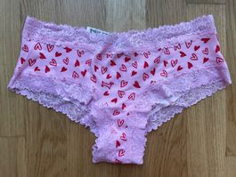 Victoria’s Secret PINK Cotton Lace Trim Cheeky Panty M NEW
