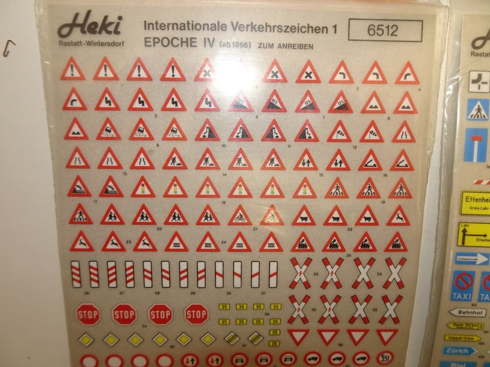 Heki Verkehrszeichen Signal CH Modelle HO 6512 (Neu (gemäss ...
