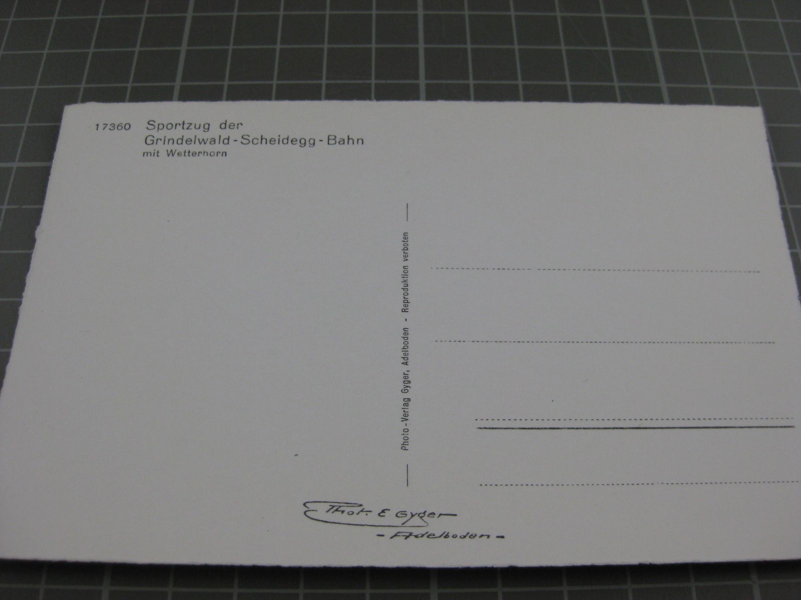 Cartoline postali: Sportzug der Wengneralp Bahn – Usato da Malters venduto da Marosko 1