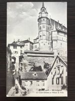 FRIBOURG Le Court Chemin et l'Hotel de Ville, animée