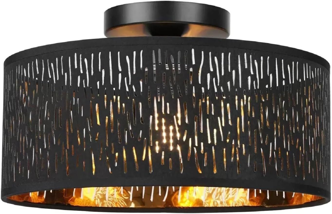 Lustres & lampes de plafonds: Deckenlampe Schwarz E27 Deckenleuchte Wohnzimmer – Neuf avec emballage d'origine à Schaffhausen par tra_6j5m
