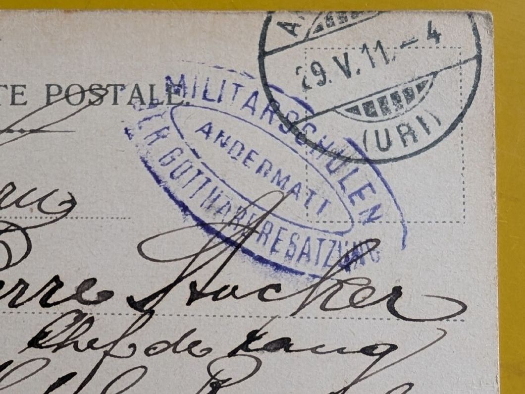 Cartoline postali: Gotthard Postkutsche, 5 Spänner,  gelaufen 1911 – Usato da Mönchaltorf venduto da Blechfreund 2