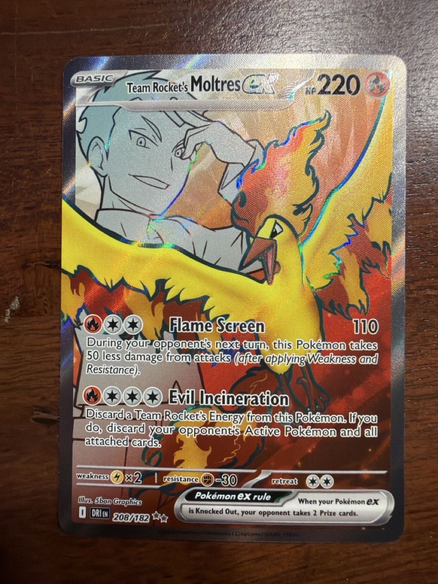 Pokémon Sammelbilder & Trading cards: Team Rocket's Moltres ex (DRI 208) – Neu (gemäss Beschreibung) aus Emmenbrücke von Pack_Ripper
